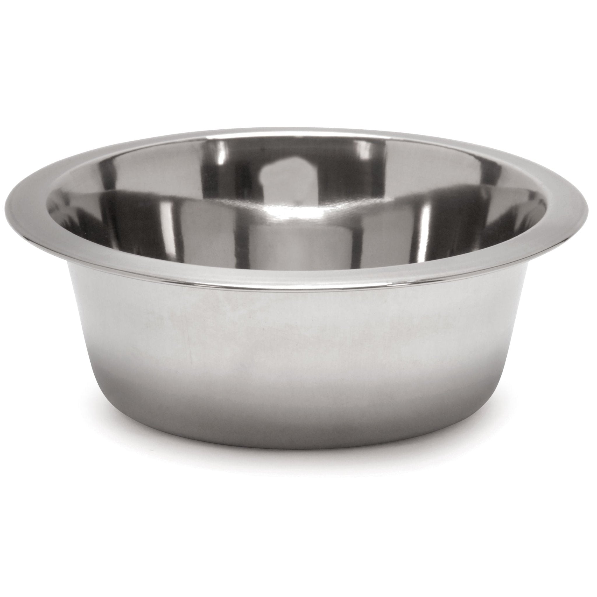 Standard-Weight Stainless Steel Food & Water Pet Bowls