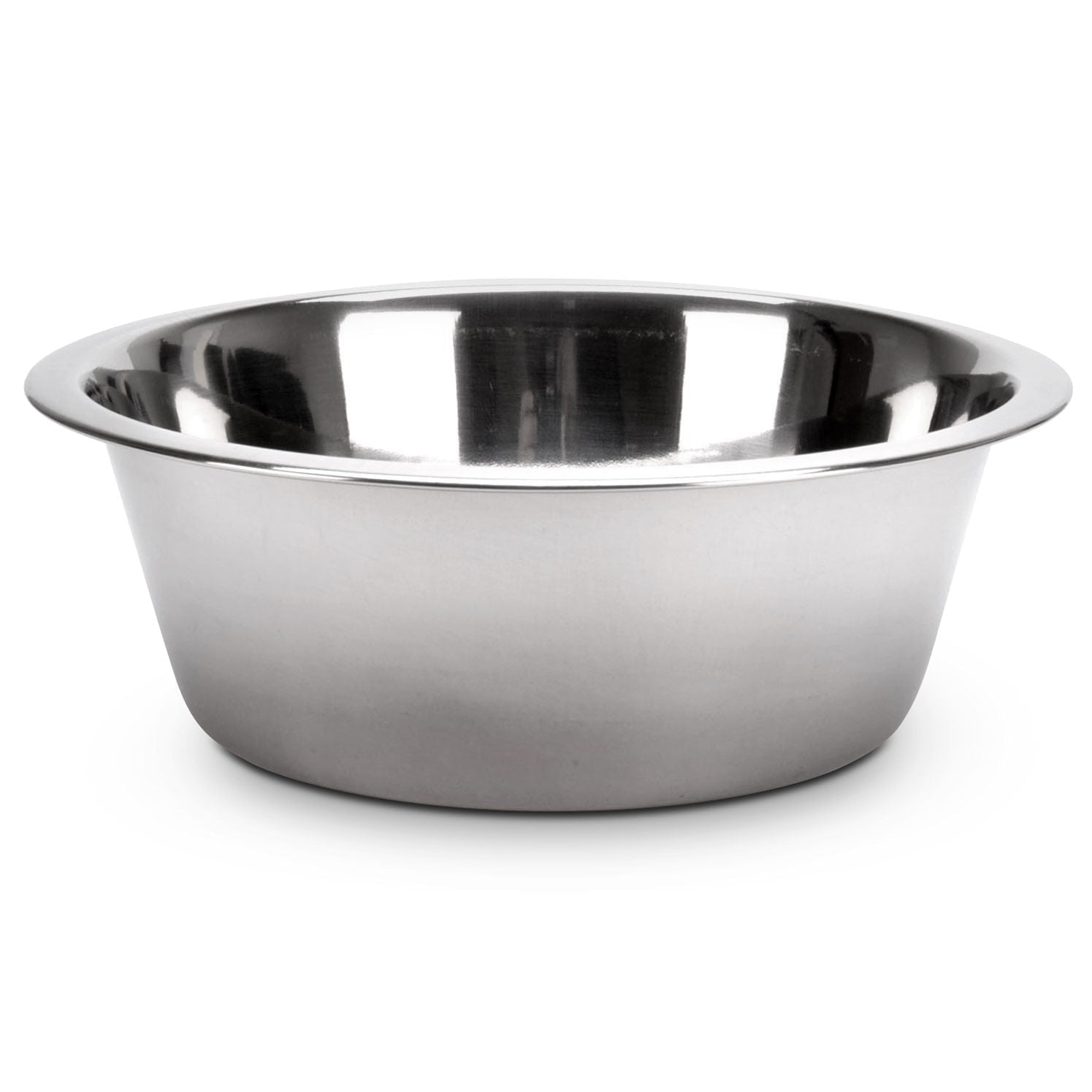 Standard-Weight Stainless Steel Food & Water Pet Bowls