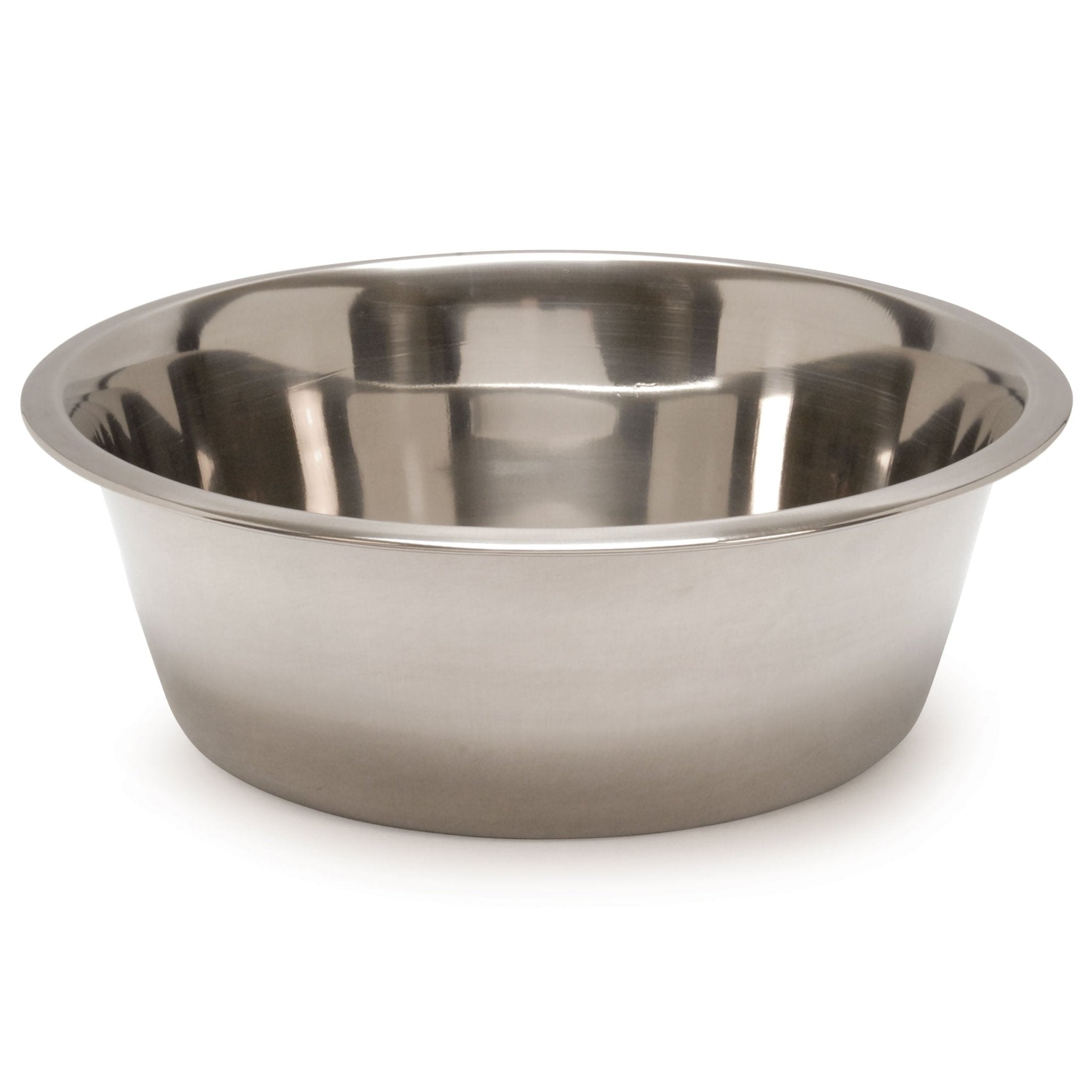 Standard-Weight Stainless Steel Food & Water Pet Bowls