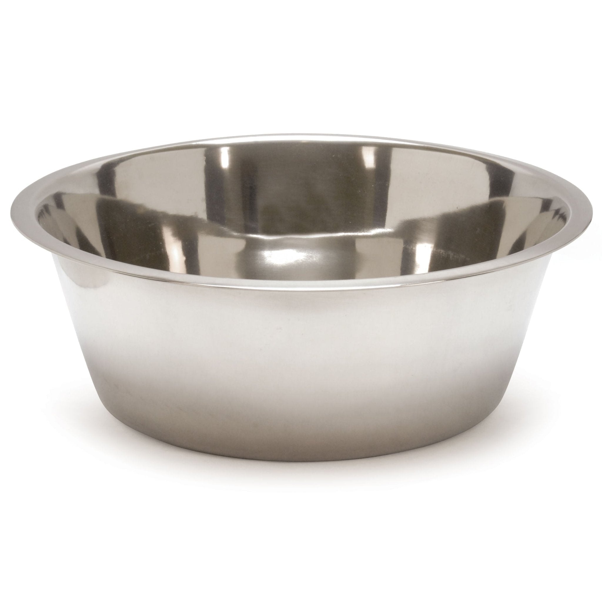 Standard-Weight Stainless Steel Food & Water Pet Bowls