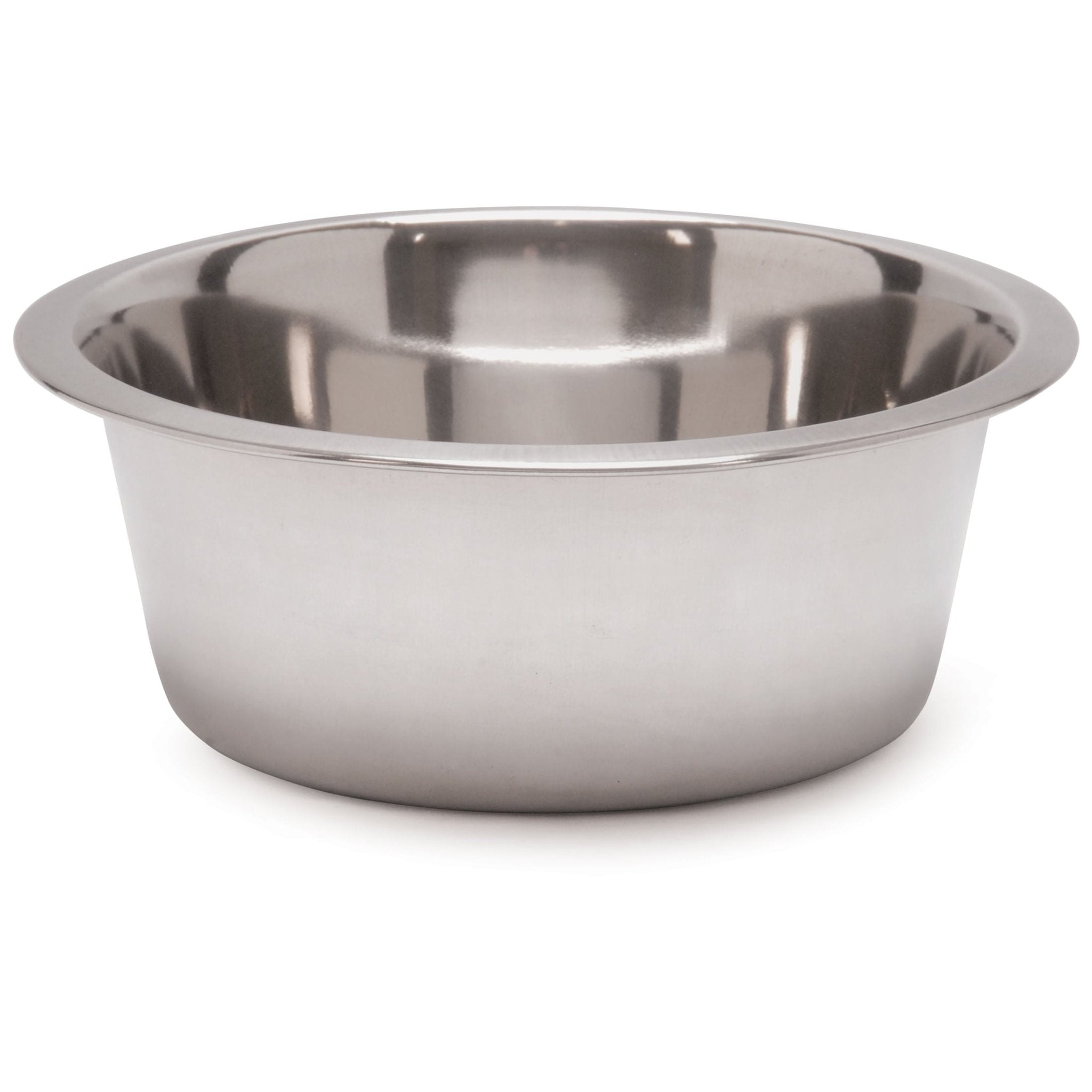 Standard-Weight Stainless Steel Food & Water Pet Bowls