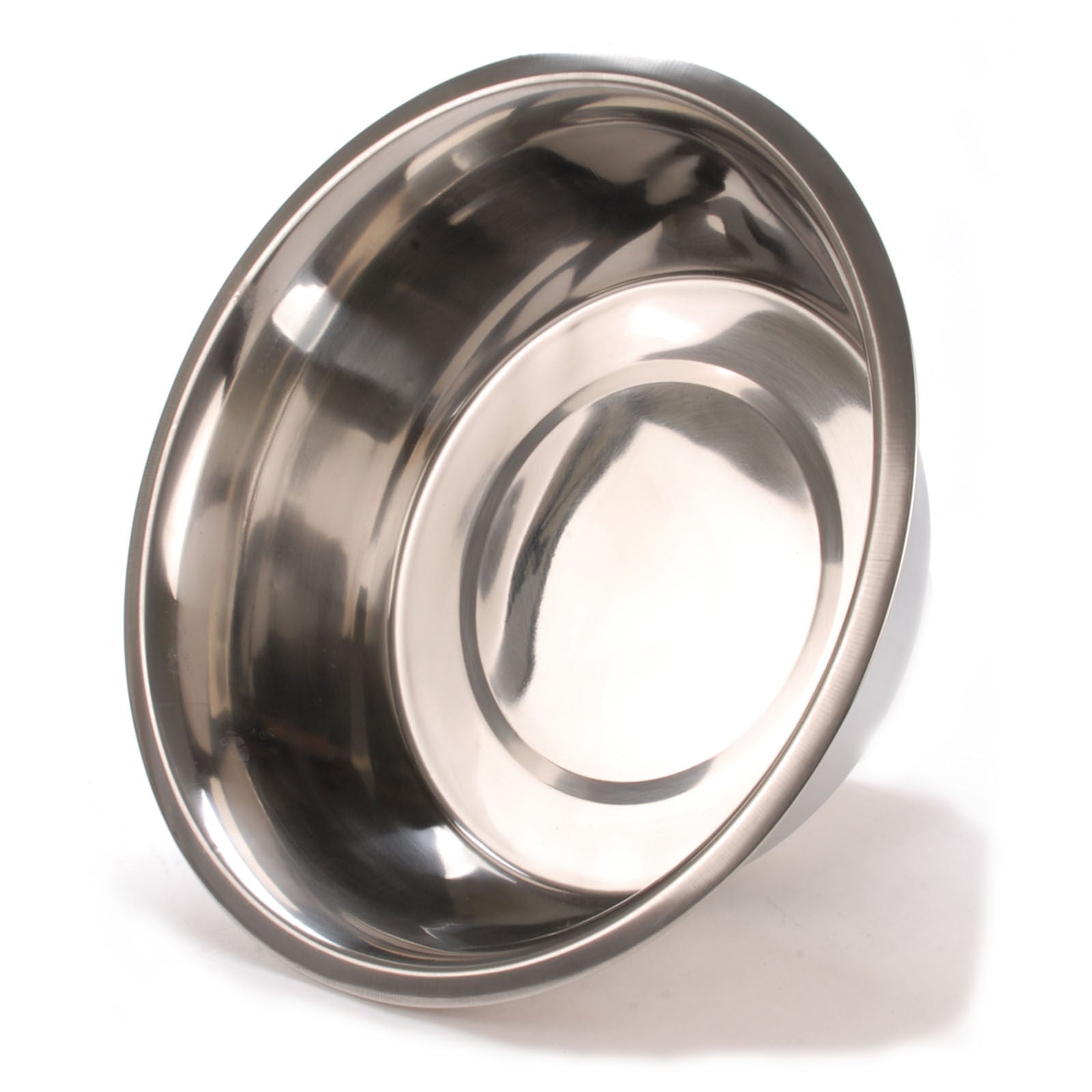 Standard-Weight Stainless Steel Food & Water Pet Bowls