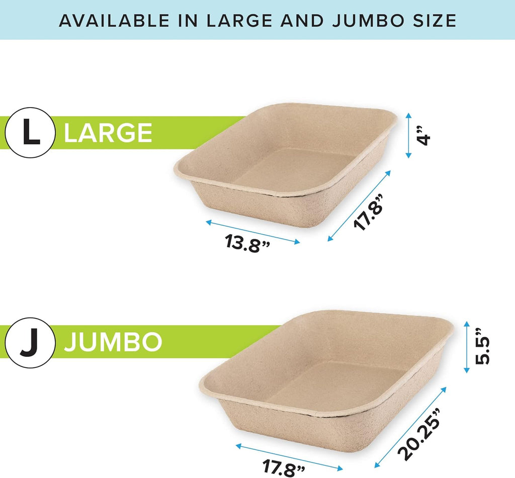 3pk Kitty Sift Jumbo Disposable Cat Litter Box