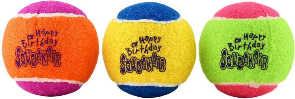 KONG Birthday Squeaker Balls, 3 pk