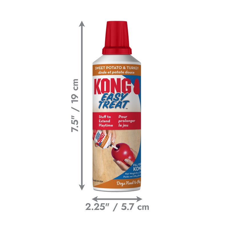 KONG Holiday Easy Treat® Turkey & Sweet Potato – Stuffable Dog Treat, Low-Calorie, Perfect for KONG Toys