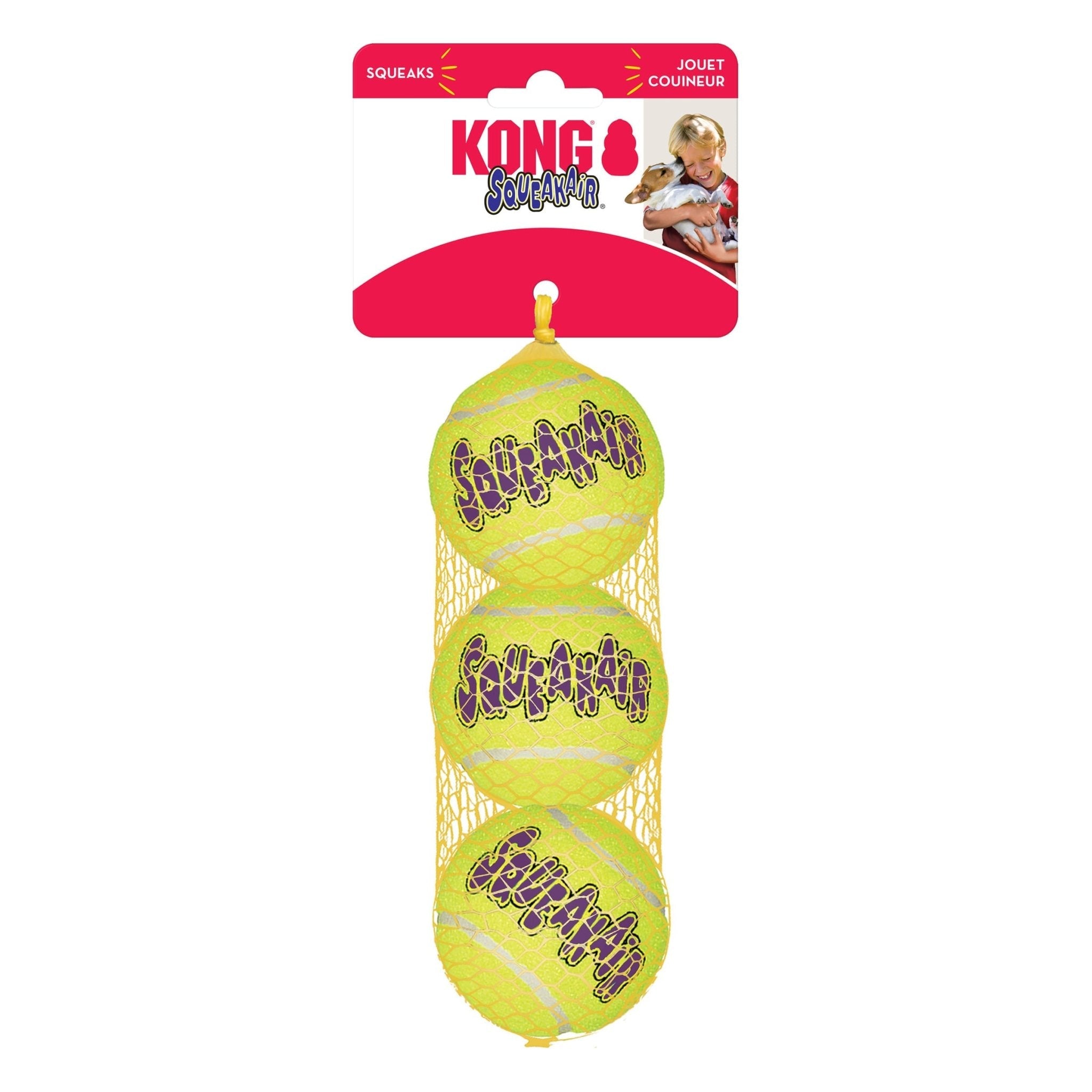 SqueakAir® Ball – Durable Squeaker Tennis Ball Dog Toy