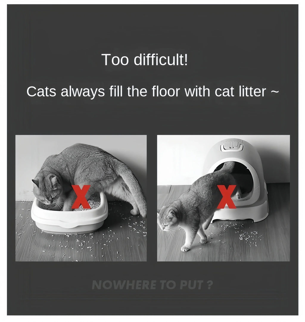 Large Cat Litter Mat | Double Layer Waterproof Honeycomb Design with EVA Foam