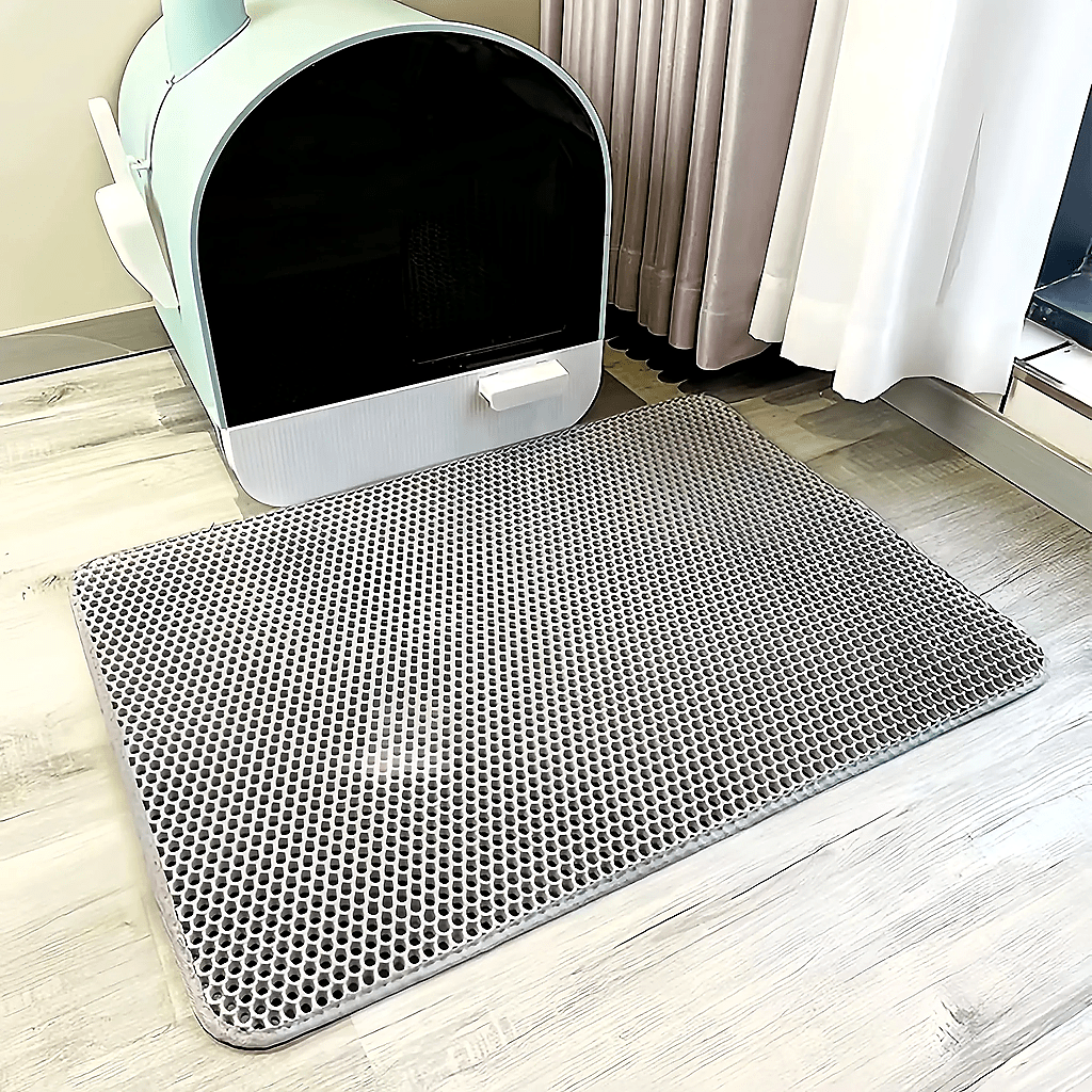 Large Cat Litter Mat | Double Layer Waterproof Honeycomb Design with EVA Foam