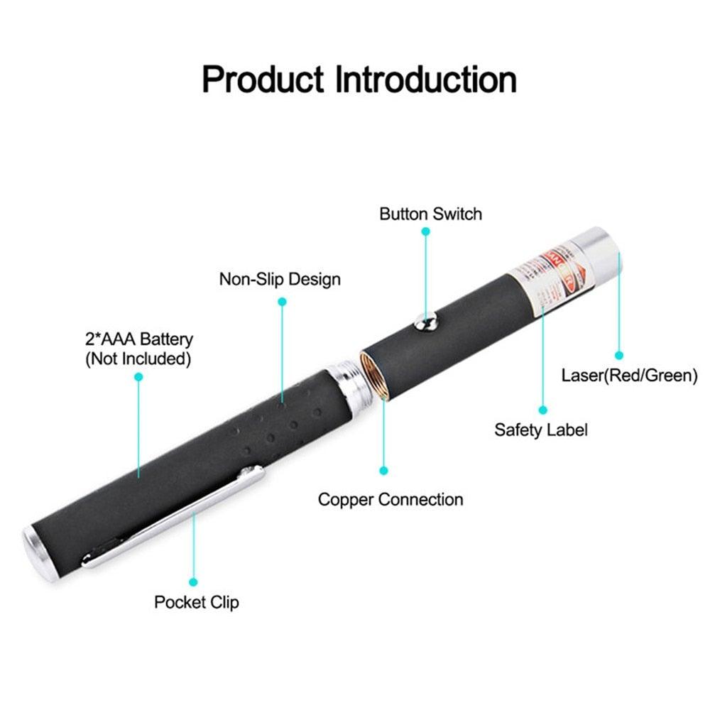 LED Laser Pet Cat Toy Red Dot Light Sight 530Nm 405Nm 650Nm Interactive Pen Pointer For Cats Dogs Pet Interactive Toys Cat Chase Exercise Toys For Indoor Cat Laser Presentation Remotes For Indoor Classroom Teaching