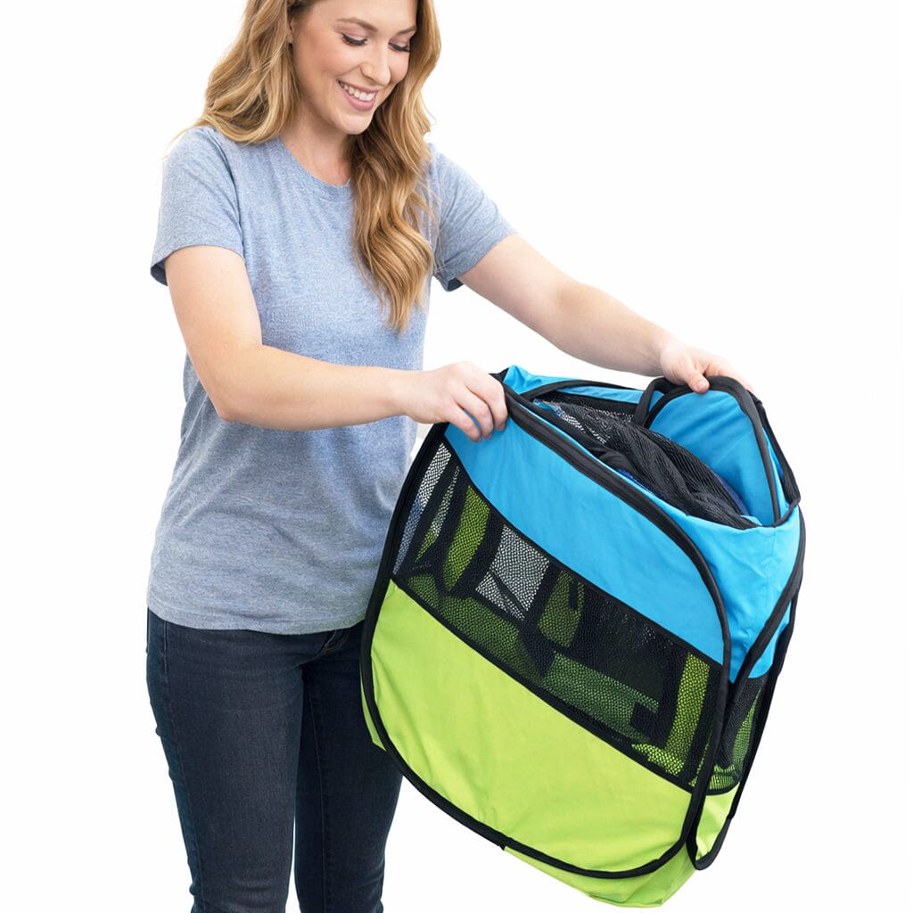 Pet Life ® 'All-Terrain' Lightweight Easy Folding Wire-Framed Collapsible Travel Pet Dog Playpen crate