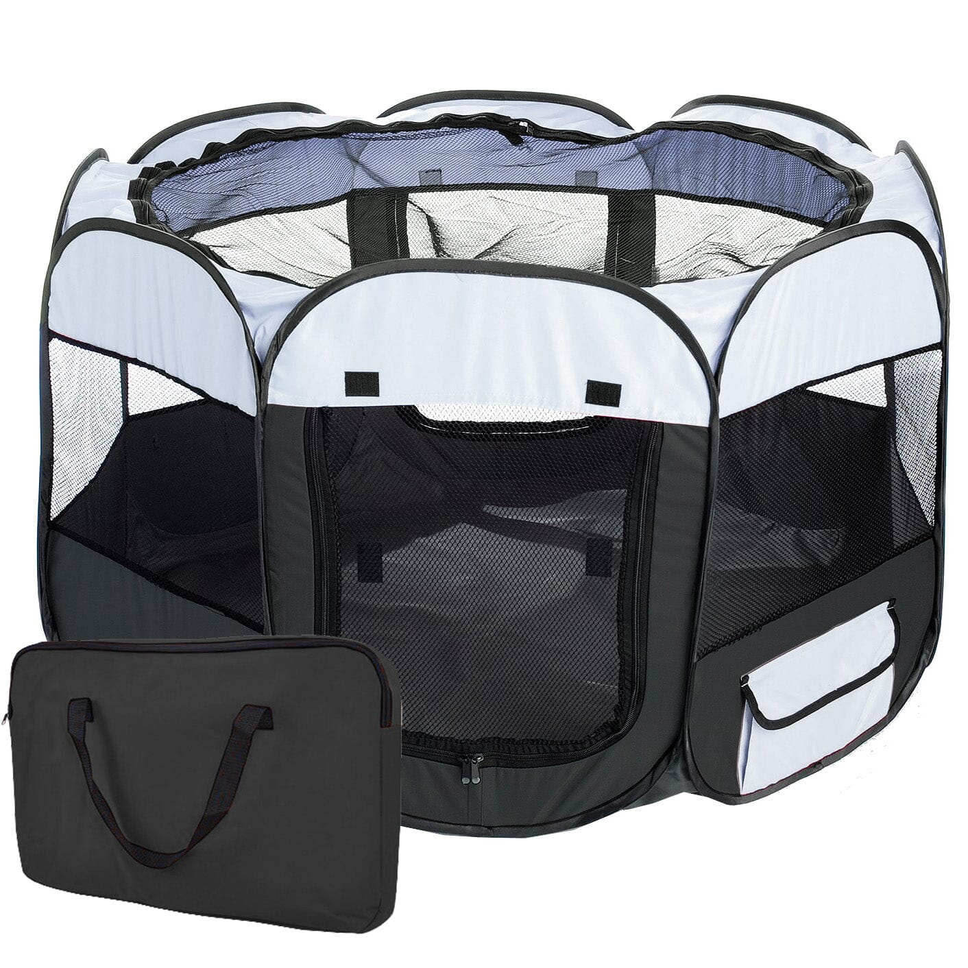Pet Life ® 'All-Terrain' Lightweight Easy Folding Wire-Framed Collapsible Travel Pet Dog Playpen crate