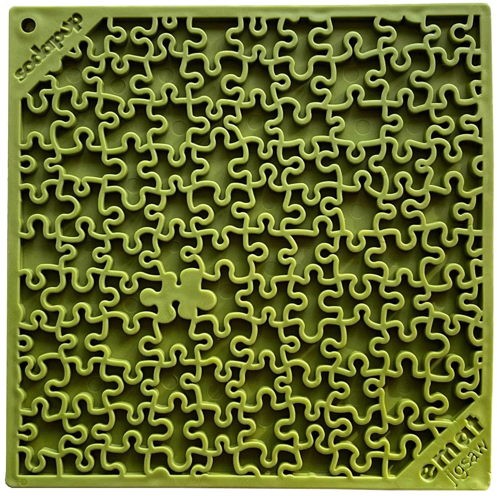 Jigsaw Puzzle eMat - Enrichment Lick Mat for Dogs and Cats | eMat Enrichment Toy for Anxiety Relief | USA Made,  silicone lick mat