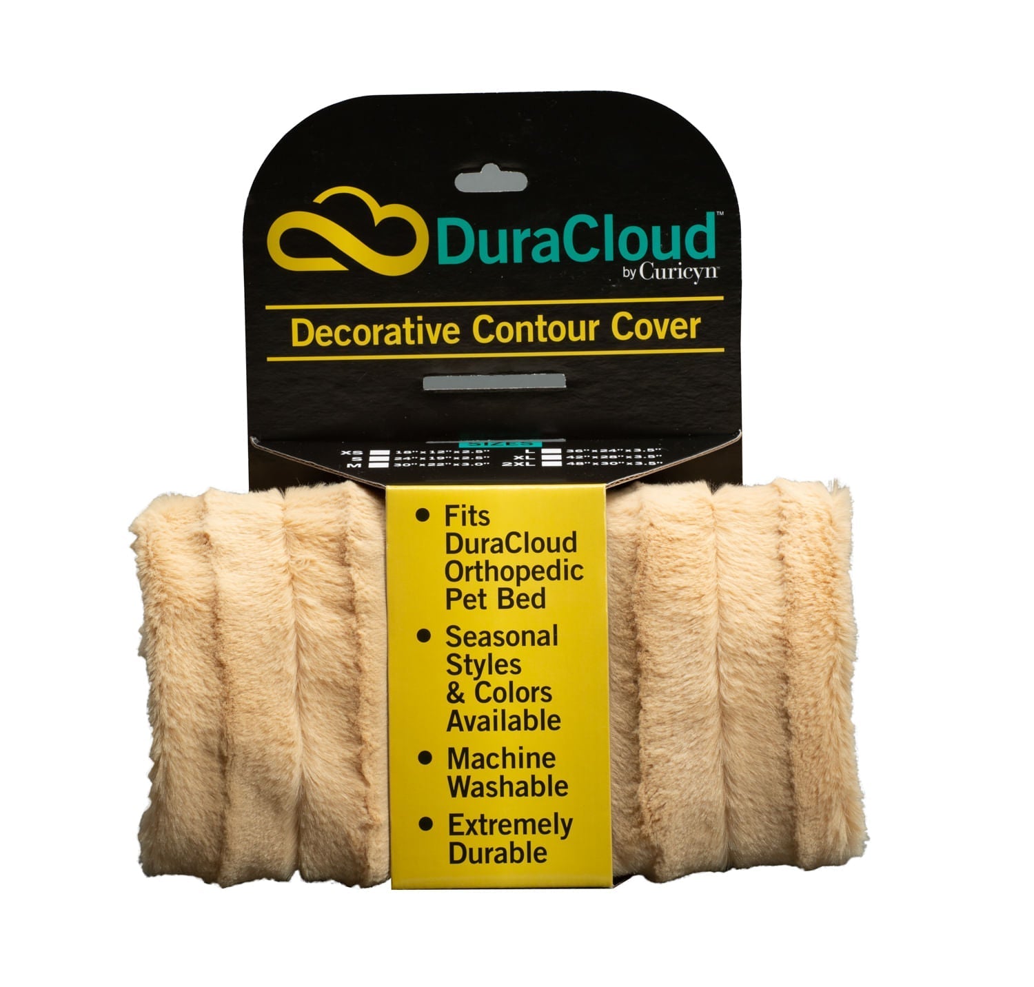 DuraCloud Orthopedic Pet Bed with Washable Cover, Joint Support Foam & Waterproof Liner