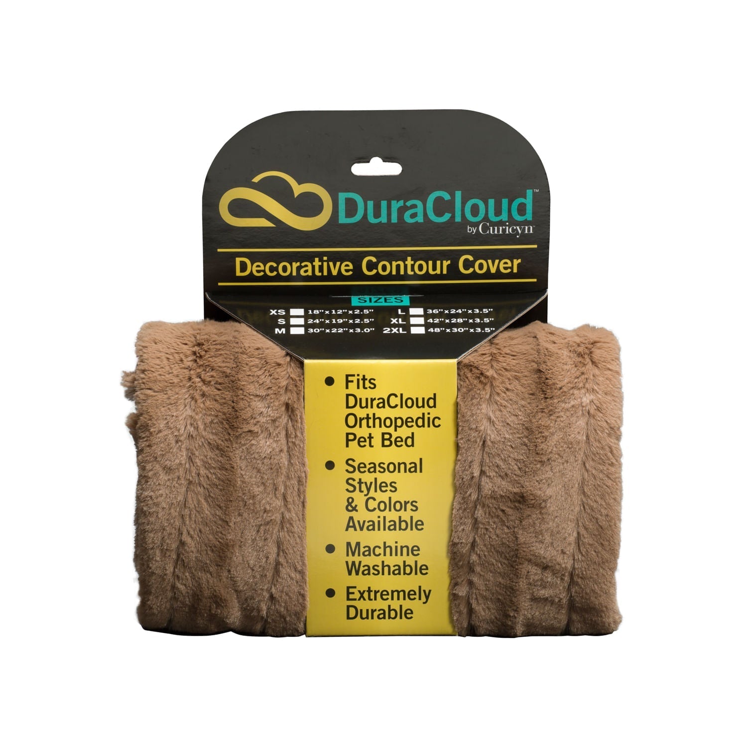 DuraCloud Orthopedic Pet Bed with Washable Cover, Joint Support Foam & Waterproof Liner