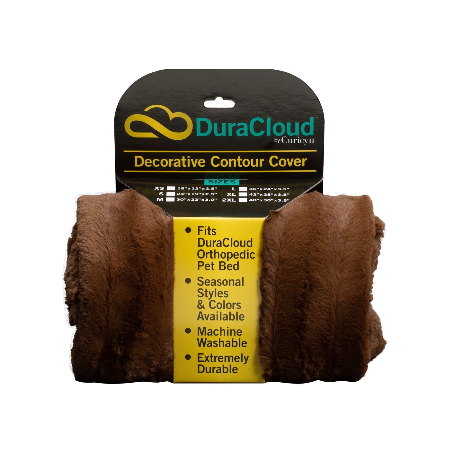 DuraCloud Orthopedic Pet Bed with Washable Cover, Joint Support Foam & Waterproof Liner