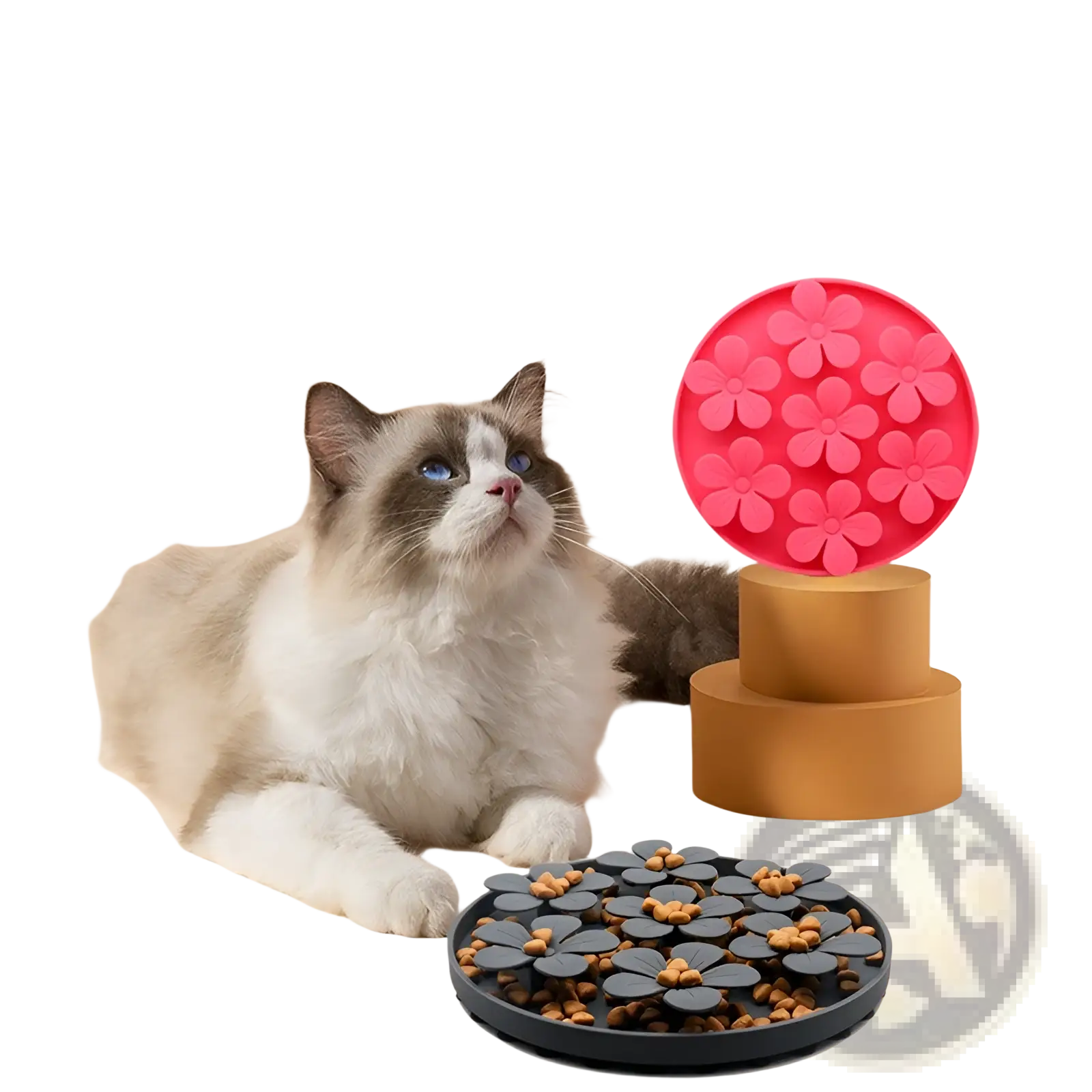 Silicone Pet Licking Mat and Slow Feeder Food Set
