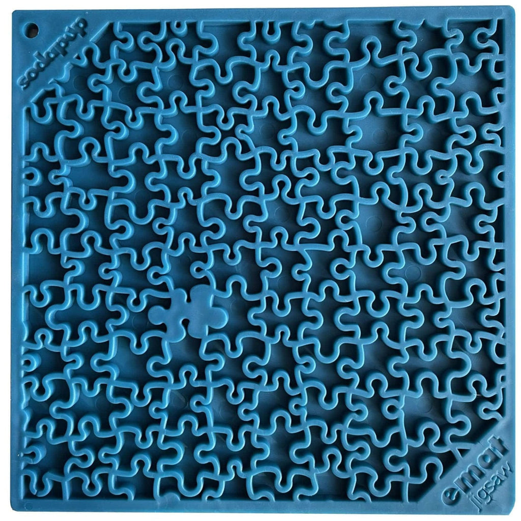 Jigsaw Puzzle eMat - Enrichment Lick Mat for Dogs and Cats | eMat Enrichment Toy for Anxiety Relief | USA Made,  silicone lick mat