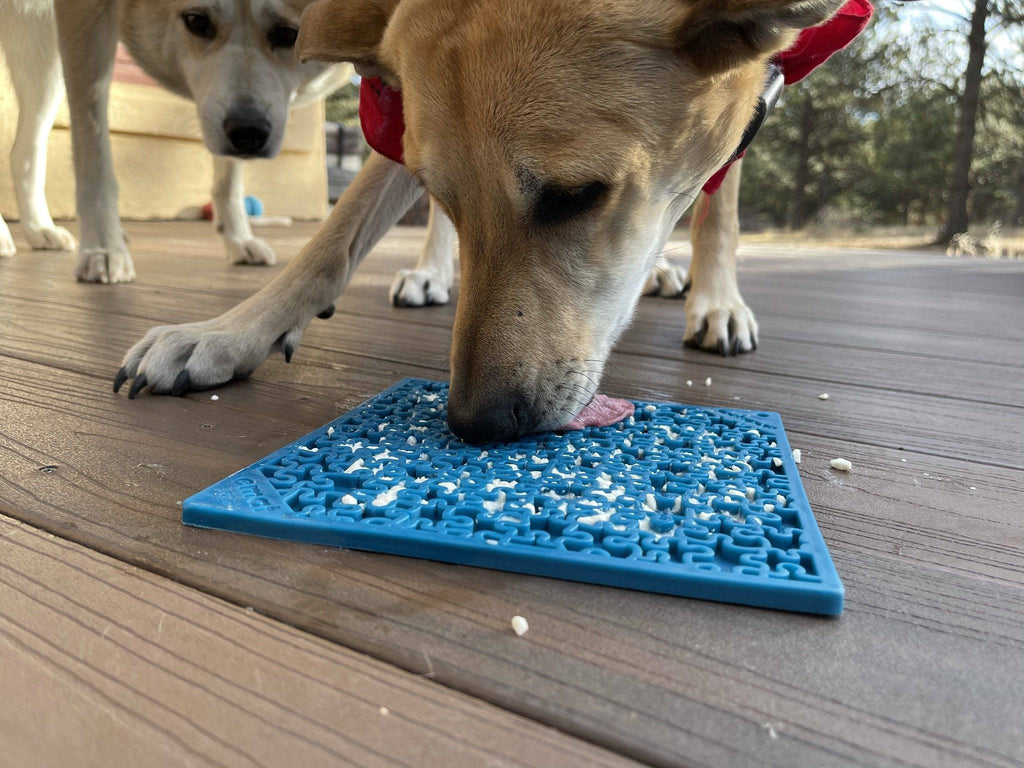 Jigsaw Puzzle eMat - Enrichment Lick Mat for Dogs and Cats | eMat Enrichment Toy for Anxiety Relief | USA Made,  silicone lick mat