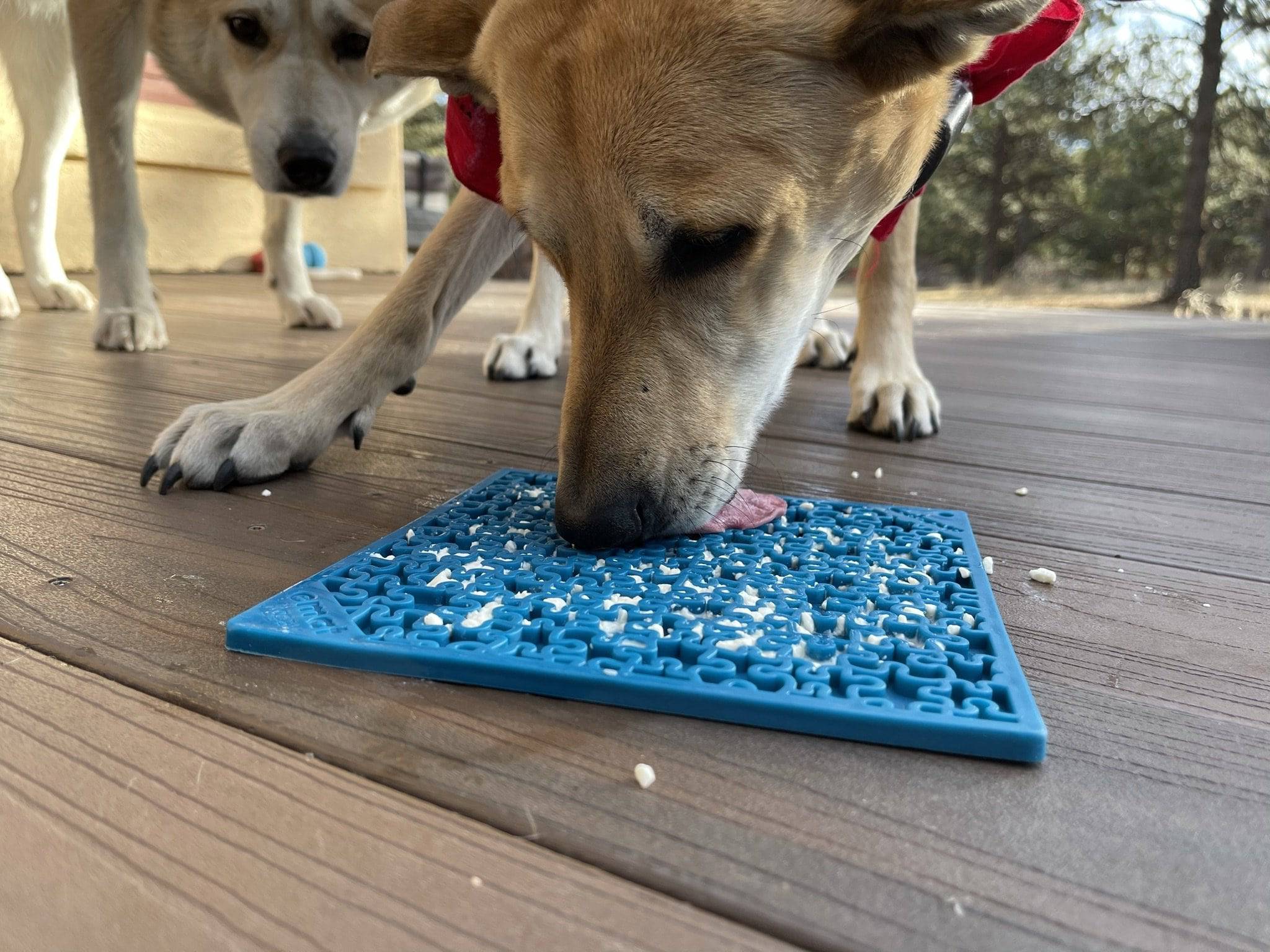 Jigsaw Puzzle eMat - Enrichment Lick Mat for Dogs and Cats | eMat Enrichment Toy for Anxiety Relief | USA Made,  silicone lick mat