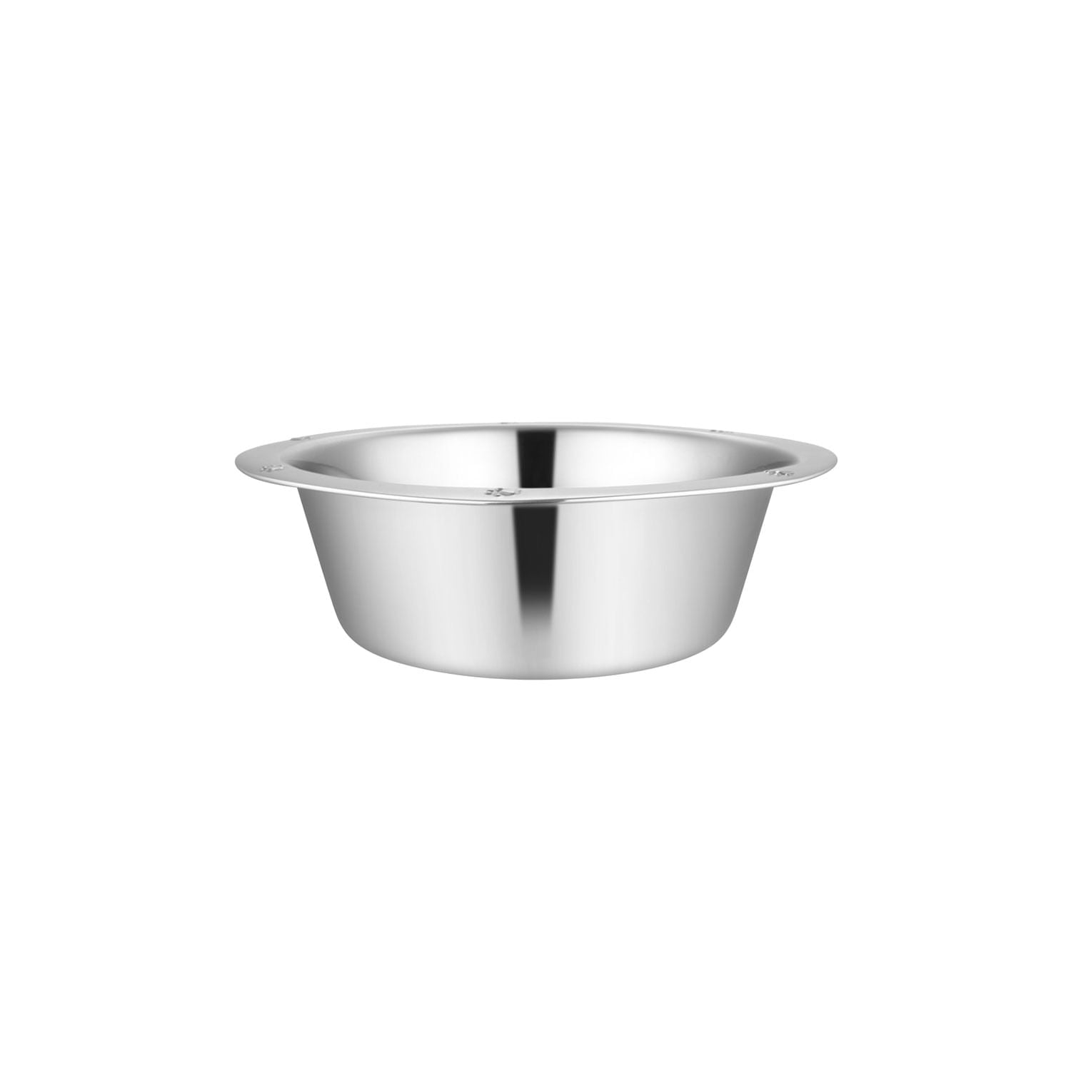 Stainless Steel Embossed Wide-Lip Food & Water Pet Bowls