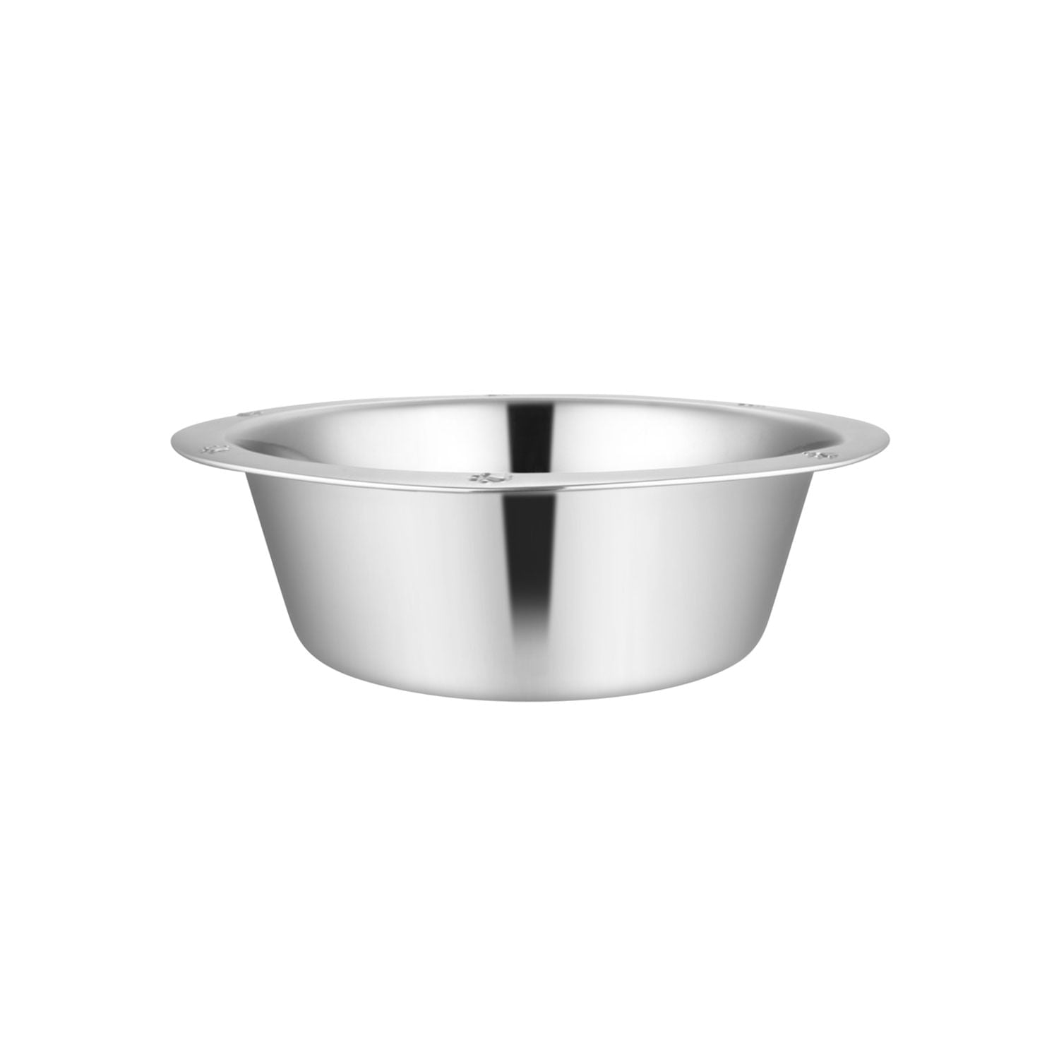 Stainless Steel Embossed Wide-Lip Food & Water Pet Bowls