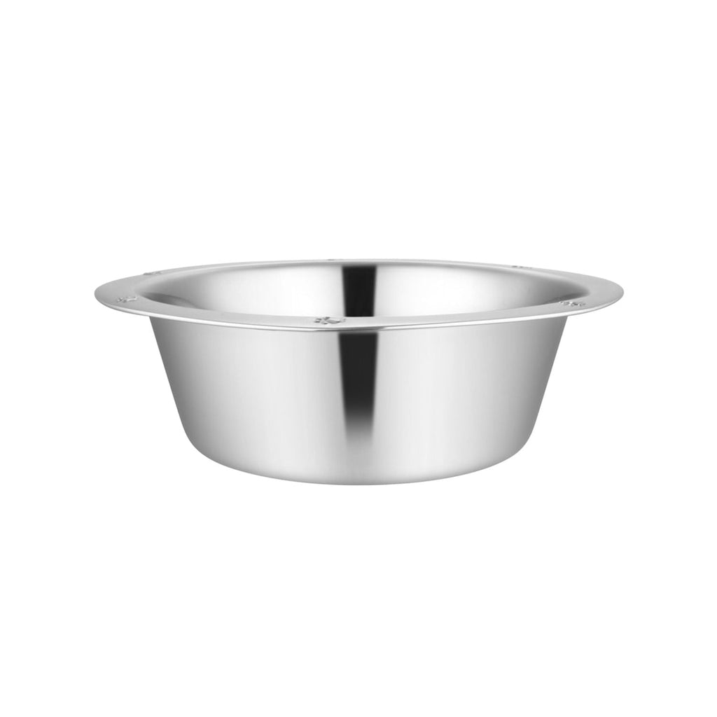 Stainless Steel Embossed Wide-Lip Food & Water Pet Bowls