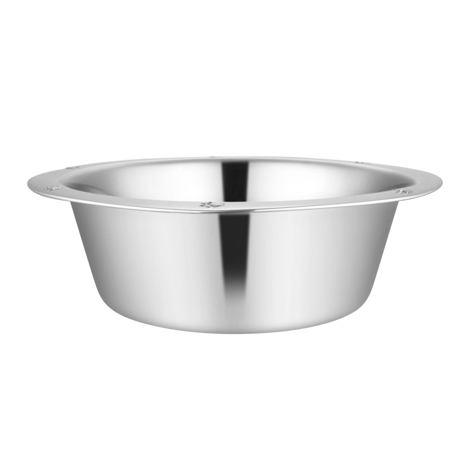 Stainless Steel Embossed Wide-Lip Food & Water Pet Bowls