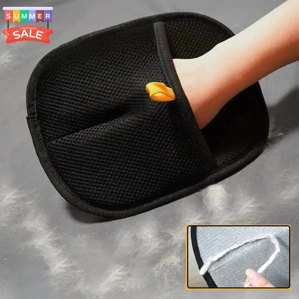 Static Pet Hair Removal Gloves | Grooming Mitt for Cats and Dogs