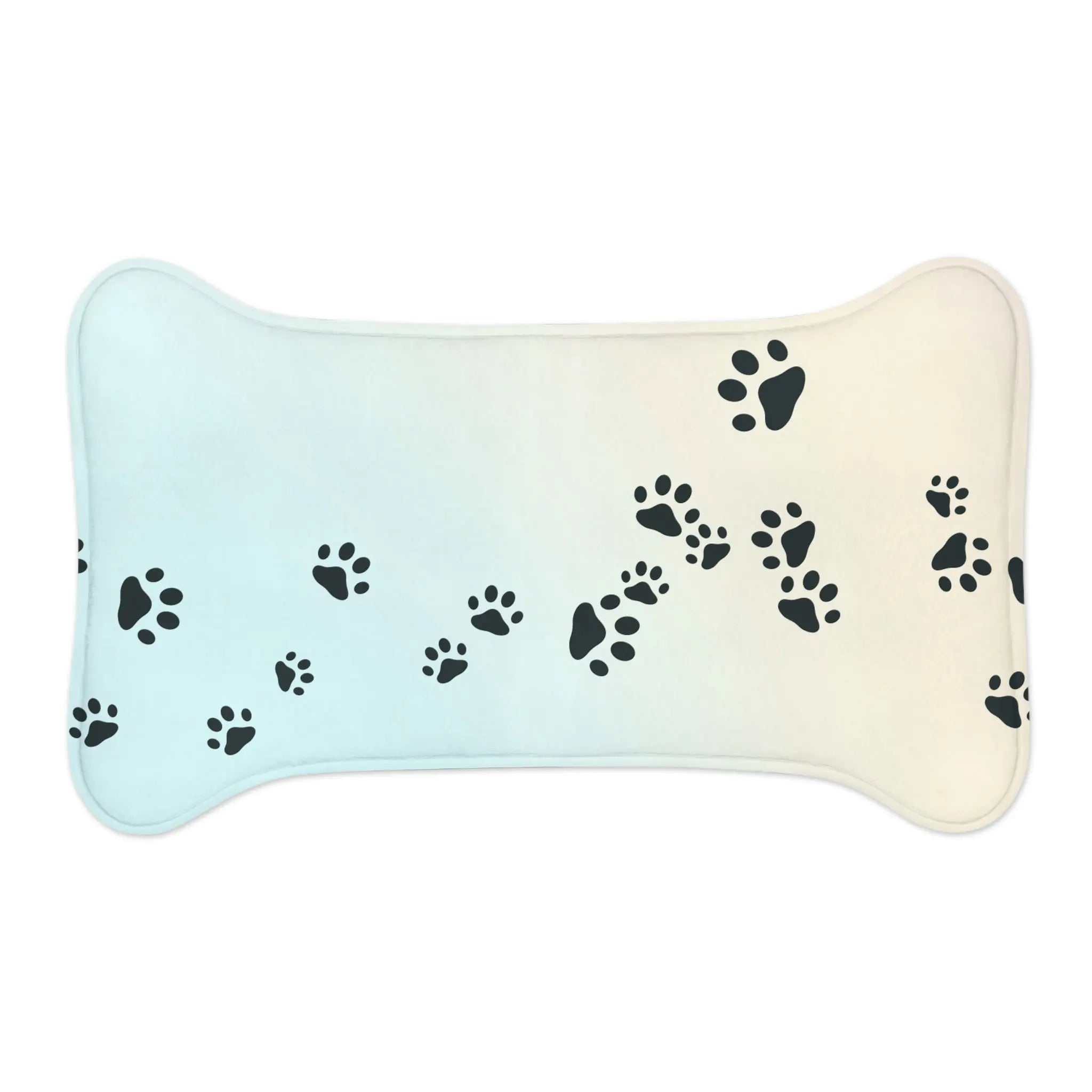 Stylish Pet Feeding Mat – Paw Print Design