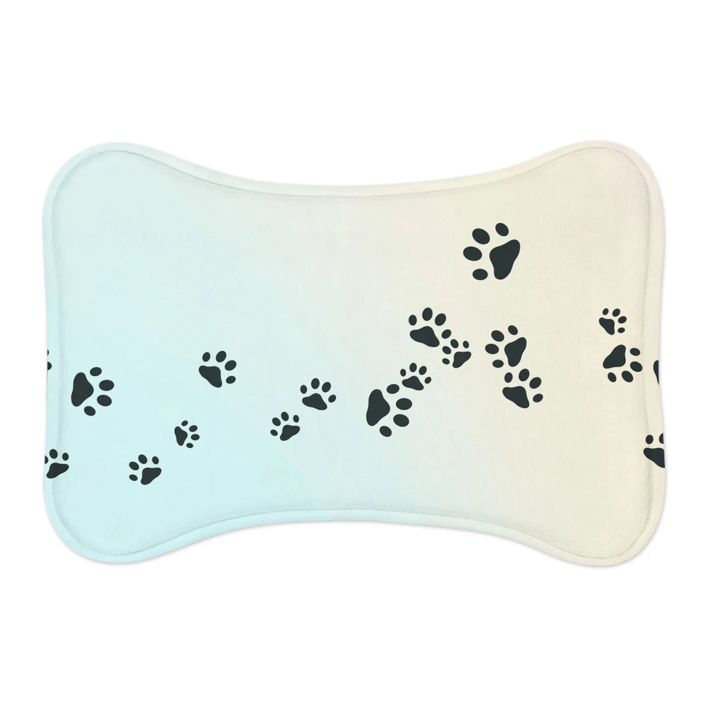 Stylish Pet Feeding Mat – Paw Print Design