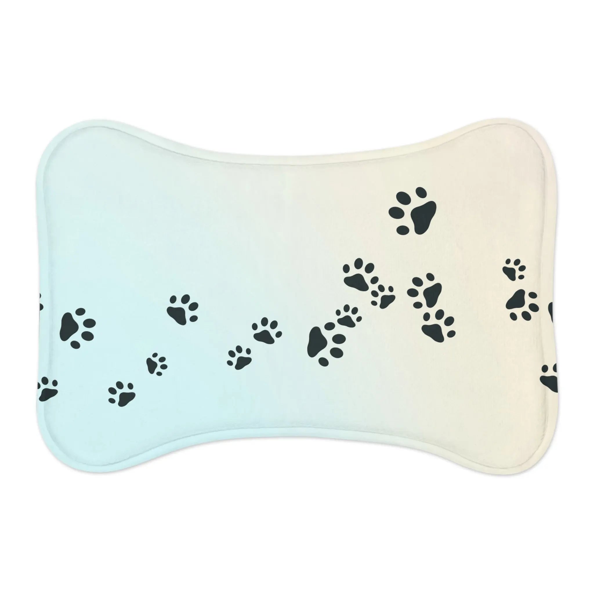 Stylish Pet Feeding Mat – Paw Print Design