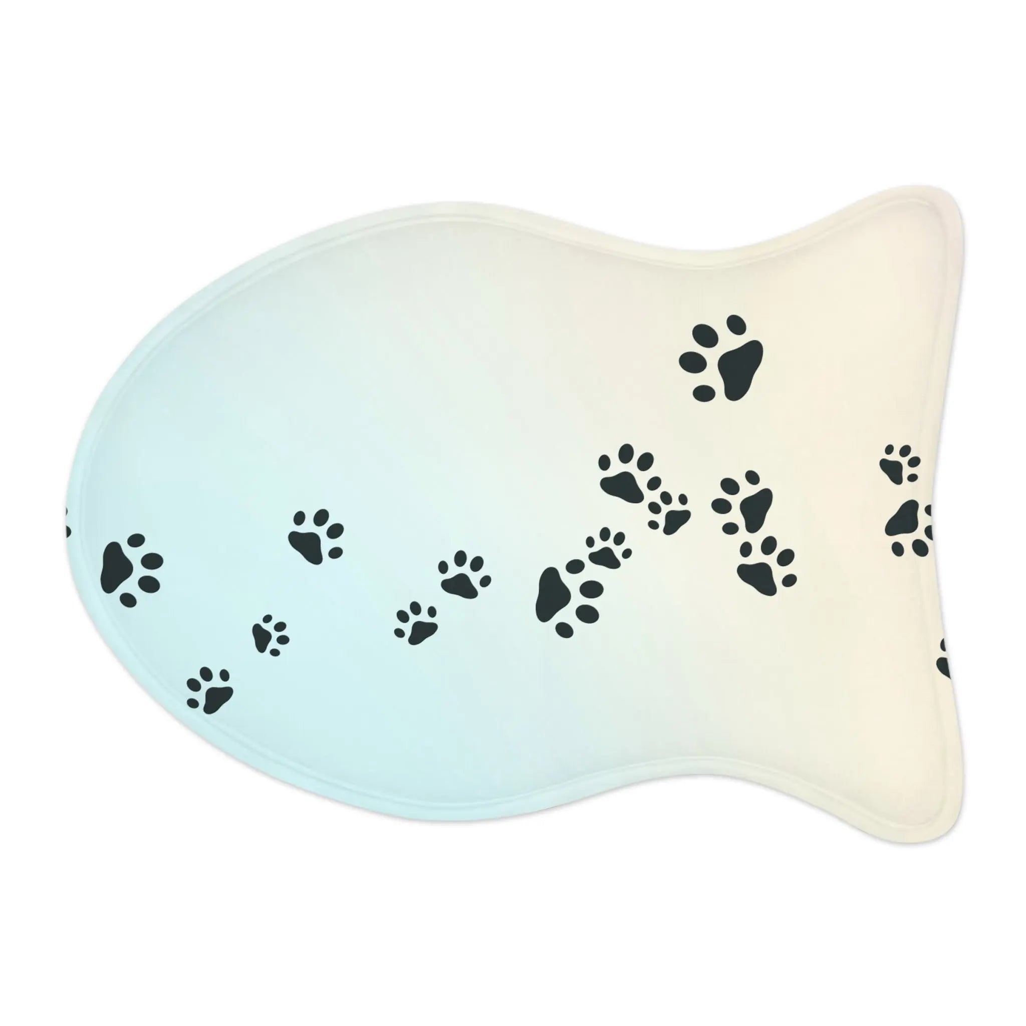 Stylish Pet Feeding Mat – Paw Print Design