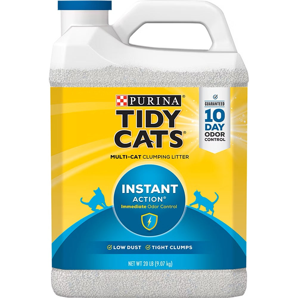 Tidy Cats Multi-Cat Clumping Litter Instant Action Odor Control Jug (20lb)